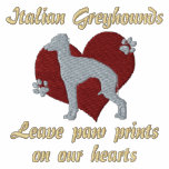Italian Greyhounds Leave Paw Prints Hoodie