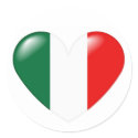Italian heart sticker - Cuore Italiano