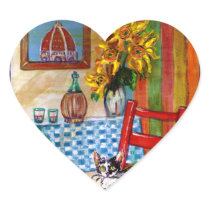 ITALIAN KITCHEN IN FLORENCE heart Sticker
