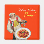 ITALIAN KITCHEN ,orange Refrigerator Magnet