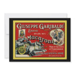 Italian Macaroni Advertisement Invitation