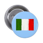 Italian oil painting style flag of Italy Button