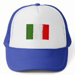 Italian oil painting style flag of Italy Mesh Hat