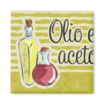 Italian Oil & Vinegar Kitchen Magnet
