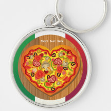 Italian Pizza Keychain