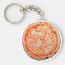 Italian pizza margherita keychain