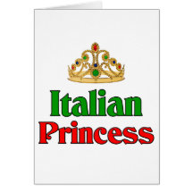 Italian Princess Greeting Card
