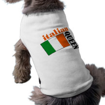 Italian Queen & Flag Pet Tee
