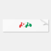 Italian Scooter Bumper Sticker