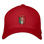 Italian soccer lovers racing red cap embroidered hats