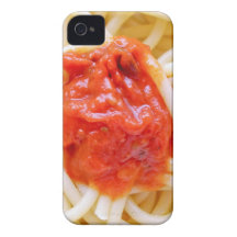 Italian Spaghetti Pasta With Tomato Sausage Top iPhone 4 Cover
