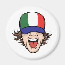 Italian Sports Fan Refrigerator Magnets