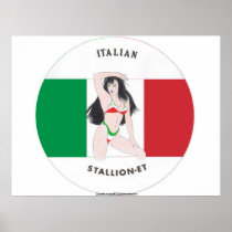 Italian Stallion-et Brunette Poster