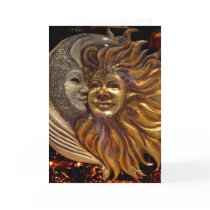 Italian Sun & Moon Carnaval Masks