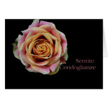 Italian Sympathy card - Sentite Condoglianze- Doub