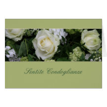 italian Sympathy Sentite Condoglianze Greeting Cards