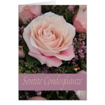 italian Sympathy Sentite Condoglianze Greeting Cards