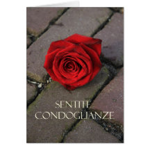 italian Sympathy Sentite Condoglianze Greeting Cards