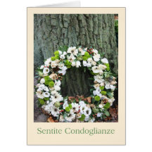 italian Sympathy Sentite Condoglianze Greeting Cards
