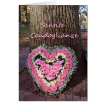 italian Sympathy Sentite Condoglianze Greeting Cards
