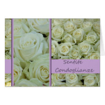 italian Sympathy Sentite Condoglianze Card