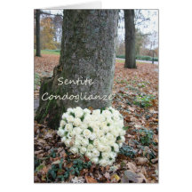 italian Sympathy Sentite Condoglianze Greeting Cards