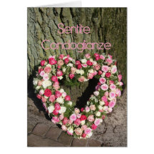 italian Sympathy Sentite Condoglianze Cards