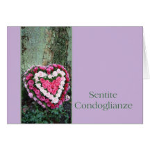 italian Sympathy Sentite Condoglianze Cards