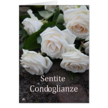 italian Sympathy Sentite Condoglianze Cards