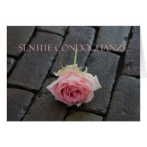 italian Sympathy Sentite Condoglianze Cards