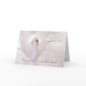 Italian Valentine's Day Card - Swan's In Pink