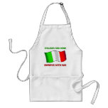 Italians And Wine, Improve With Age Apron
