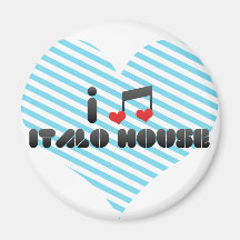 Italo House Fridge Magnet