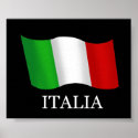 Italy Best seller wavy flag for Italians posters
