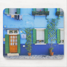 Italy, Burano. A colourful house in Burano near Mouse Mat
