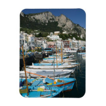 ITALY, Campania, (Bay of Naples), CAPRI: Marina Rectangle Magnet