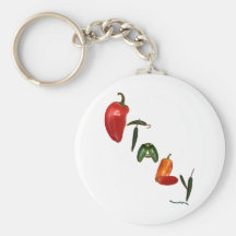 Italy Chilli Peppers Keychain