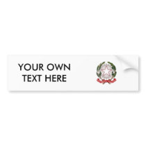 Italy Coat of Arms Bumper Stickers
