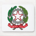 Italy Coat of Arms Mousepad