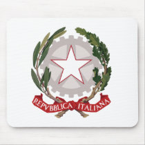 Italy coat of arms mousepad