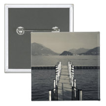 Italy, Como Province, Tremezzo. Lake pier. Buttons