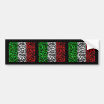 Italy - Flag Bumper Stickers