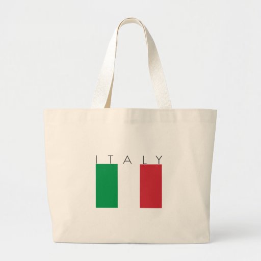 Italy Flag Canvas Bags