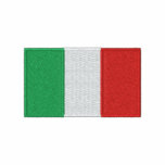 Italy flag embroidered men's t-shirt embroidered shirts