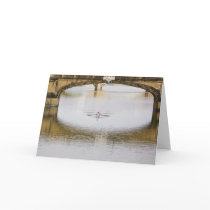 Italy, Florence, Rowing Sculls with Card
