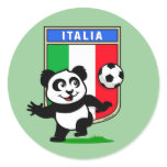 Italy Football Panda Sticker