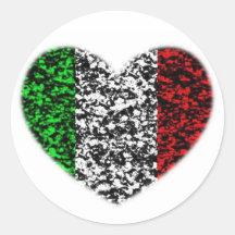 Italy Heart Sticker