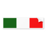 Italy High quality Flag bumper stickers