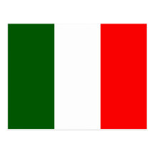 Italy High quality Flag Postcards