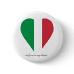 italy  is in my heart... buttons